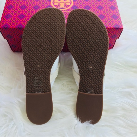 NEW IN BOX TORY BURCH MILLER SANDALS BLEACH - Picture 10 of 12